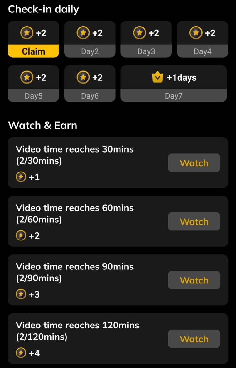 Watch and Earn Points